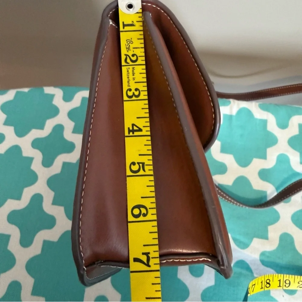 Mango Brown Flap Crossbody Bag Quiet Luxury Gold Hardware